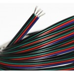 Cable paralelo 4 hilos para tira led RGB, Rollo de 305mts x 0,56€/mt